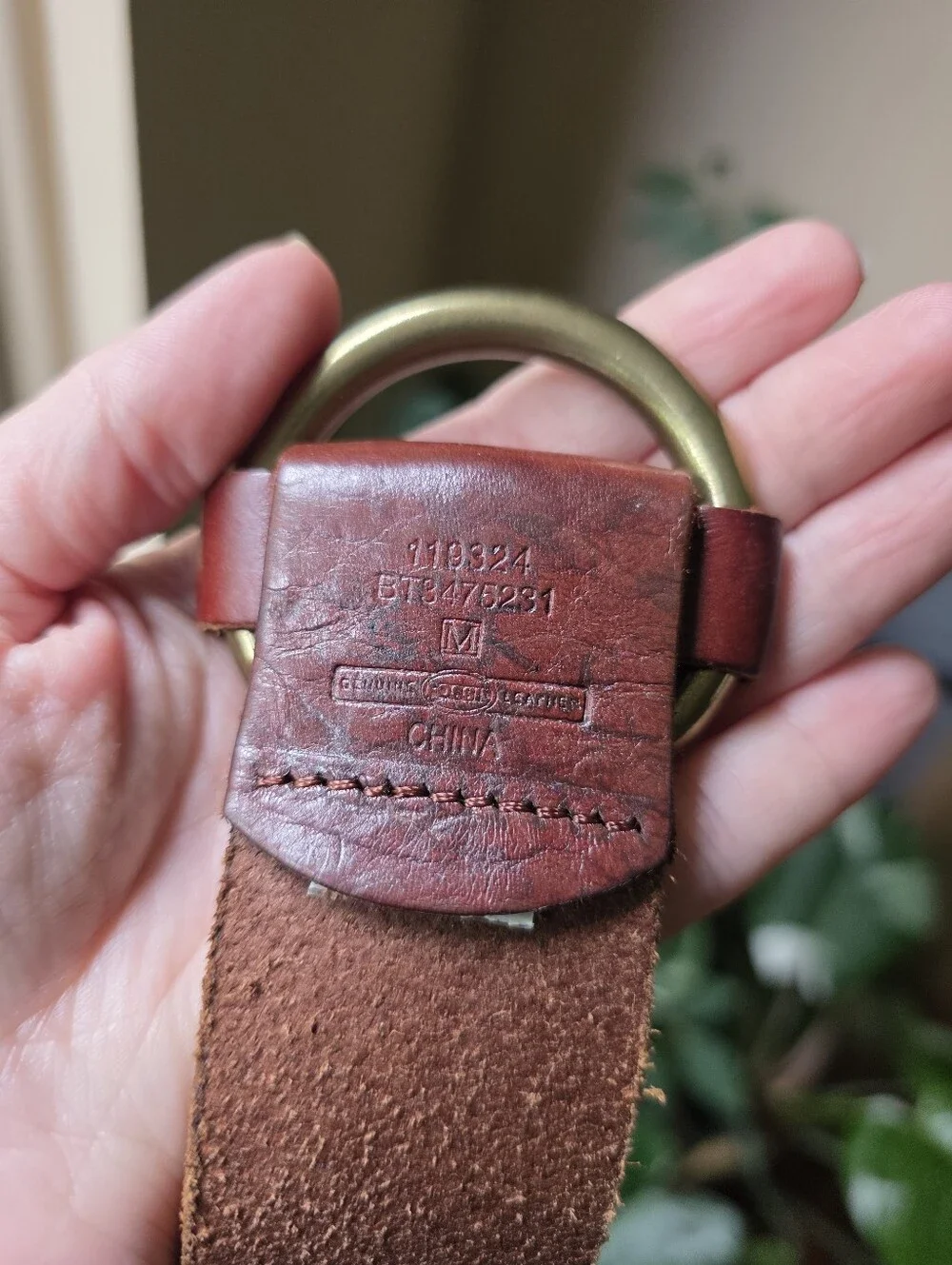 Fossil Braided Leather Belt 39